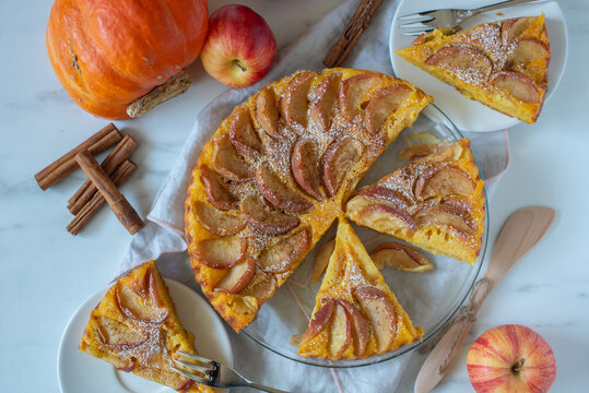 sweet home made pumpkin apple pie