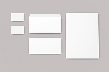 stationary blank mockup