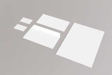 stationary blank mockup