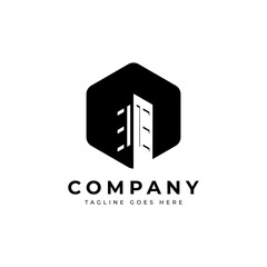 Isometric building logo