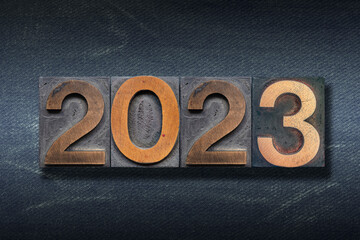 wooden 2023 numbers
