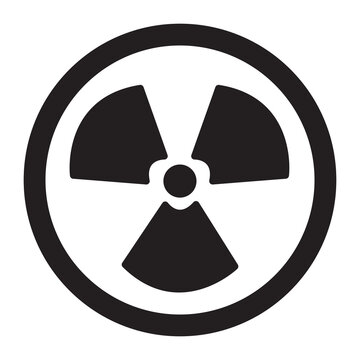 Radition area icon.Vector illustrtion on white background