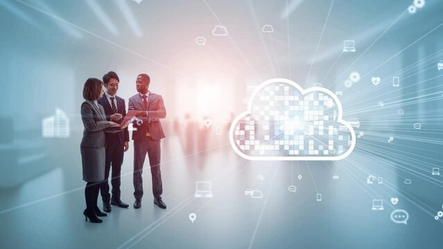 Multinational group meeting and cloud network