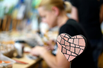 mosaic workshop and creating handmade 