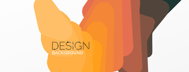 Background, creative geometric shapes composition with gradient effect. Wallpaper for concept of AI technology, blockchain, communication, 5G, science, business and technology