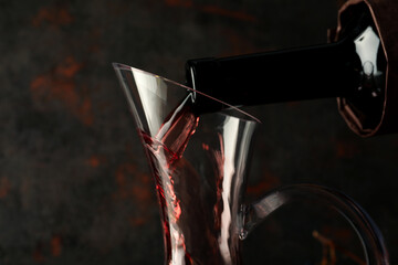 Concept of tasty and delicious alcohol drink, wine