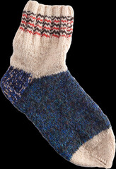 Winter warm knitted wool sock