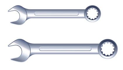 Wrench tools and instruments for work and fixing