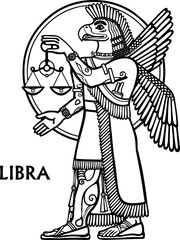 Fototapeta na wymiar Zodiac sign Libra