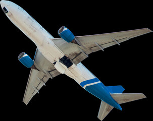 The plane is isolated. Passenger Transportation. Flight. Fly