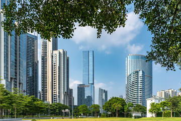 Obraz premium Chinese urban modern architectural landscape