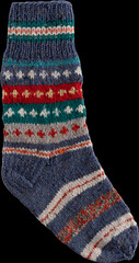Winter warm knitted wool sock