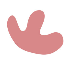 Abstract organic modern blob shape hand drawn background