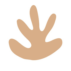 Abstract organic modern blob shape hand drawn background