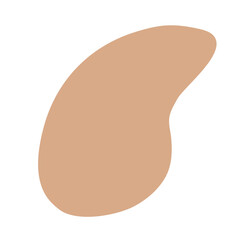 Abstract organic modern blob shape hand drawn background