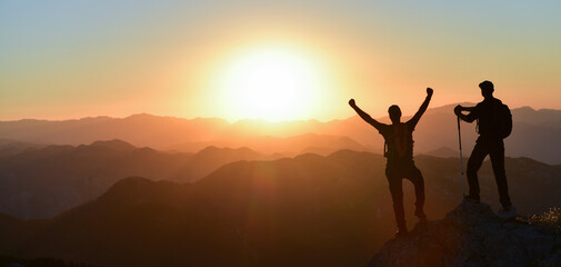 Watching the Sunset from the Summit
