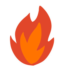  blazing hot fire Hand drawn icon