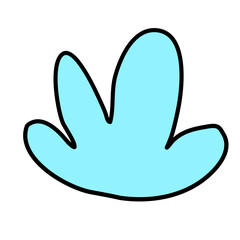 Abstract naive organic shape background