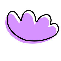 Fototapeta premium Abstract naive organic shape background