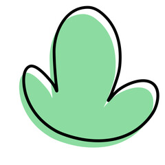 Abstract naive organic shape background