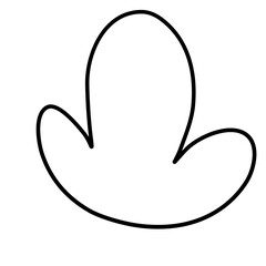 Fototapeta premium Abstract naive organic shape background