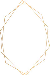 gold frame geometric