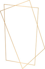 gold frame geometric