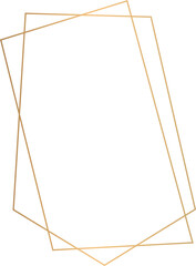 gold frame geometric