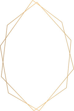 gold frame geometric