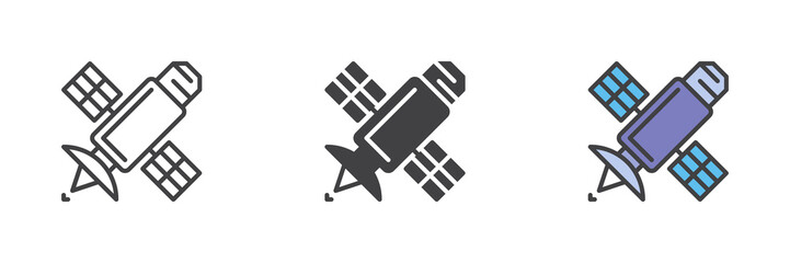 Space satellite icon