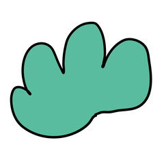 Abstract organic shape hand drawn background