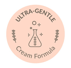 Ultra gentle cream formula, cosmetics products