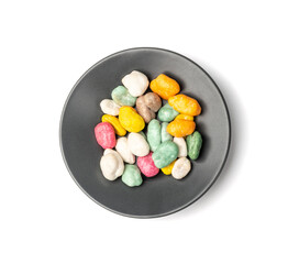 Candy Stones Isolated, Colorful Rock Candies