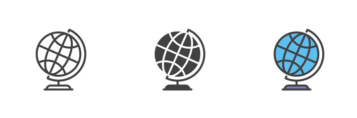 Earth globe icon