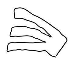 Abstract organic shape hand drawn background