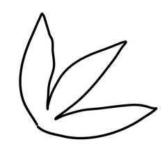 Abstract organic shape hand drawn background