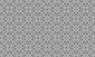 ethnic geometric line abstract background, mandala pattern seamless
