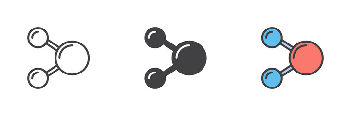 Molecule structure icon