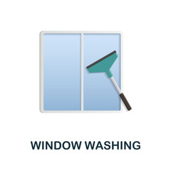 Window Washing icon. 3d illustration from cleaning collection. Creative Window Washing 3d icon for web design, templates, infographics and more