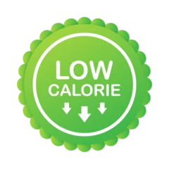 Foto op Plexiglas Low calorie label or sticker on white background. Vector stock illustration. © DG-Studio
