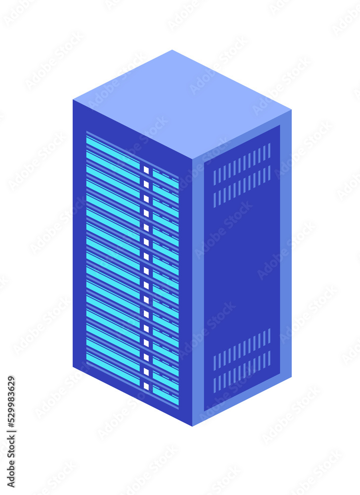 Poster dns domain name system server. vector stock illustration.