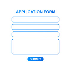Obraz premium Contact us colorful modern form which you can use in your web design. Vector stock illustration.