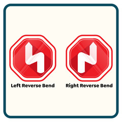 Right bend sign icon. Trendy Right bend sign logo concept on white background from Traffic Signs collection. Suitable for use on web apps, mobile apps and print media.