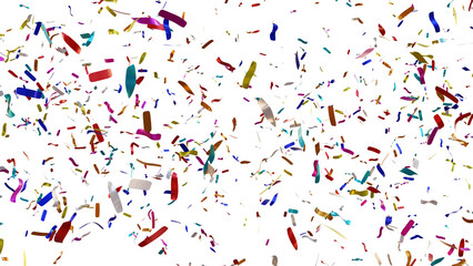 Colorful confetti - Transparent PNG Background