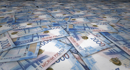 Poland Zloty 100 PLN banknote money 3d illustration