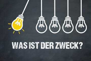 Fototapeta premium Was ist der Zweck?