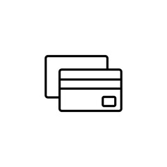 Credit card icon vector for web and mobile app. Credit card payment sign and symbol