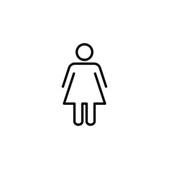 Female icon vector for web and mobile app. woman sign and symbol