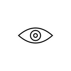 Eye icon vector for web and mobile app. Eye sign and symbol. Look and Vision icon.