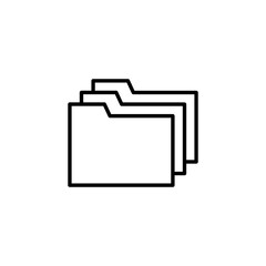 Folder icon vector for web and mobile app. folder sign and symbol